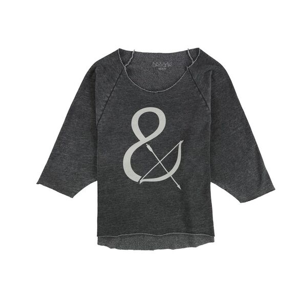 Dreamr Womens Infinity Archer Symbol Sweatshirt, Grey, NWT - Picture 1 of 2